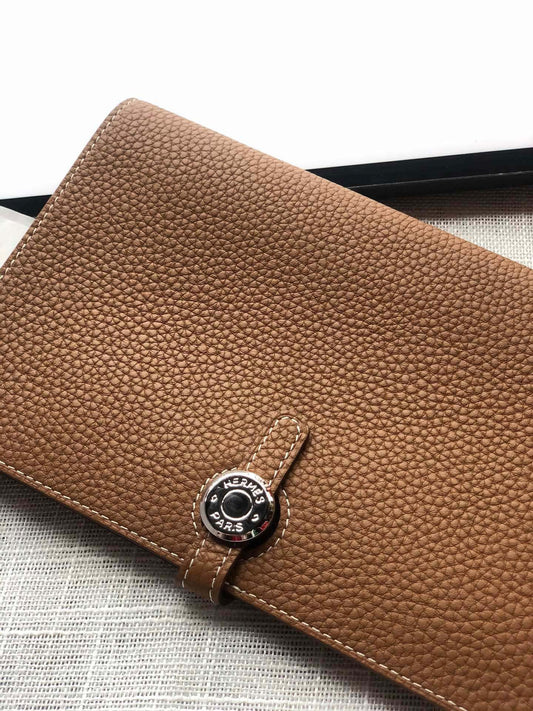 HM Dogon Wallet 20 Tan Togo SHW