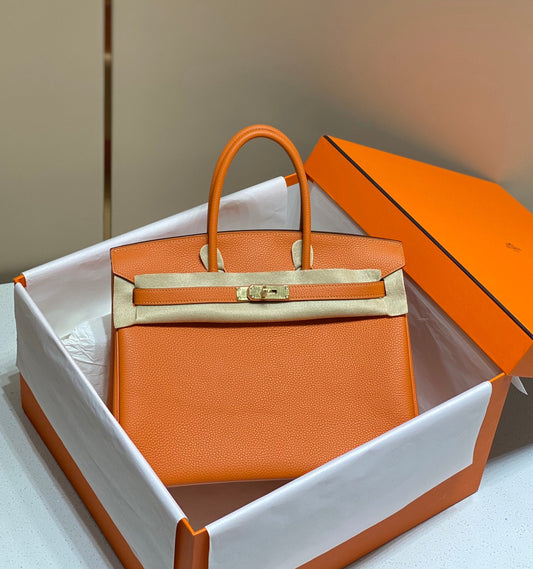 HM BIRKIN 35CM ORANGE TOGO LEATHER GOLD HARDWARE