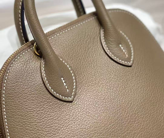 HM Bolide Mini 18cm Etoupe Togo Leather Gold Hardware