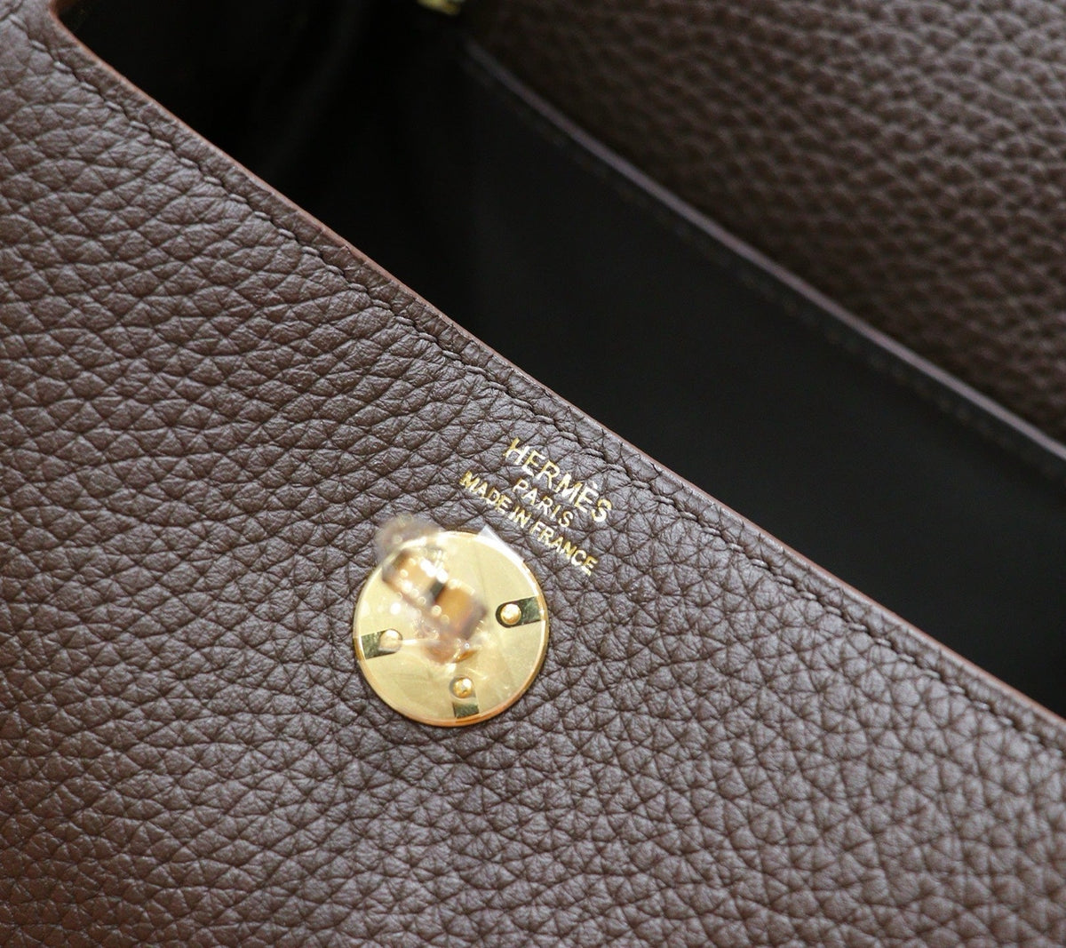 HM Mini Lindy Bag 20cm Coffee Togo Leather 270314