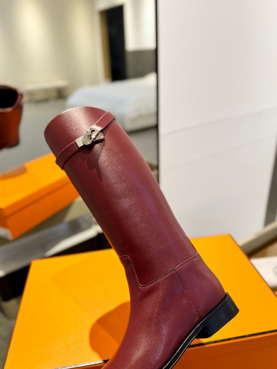 HM Stivali Jumping 20mm Burgundy Cowhide 961662