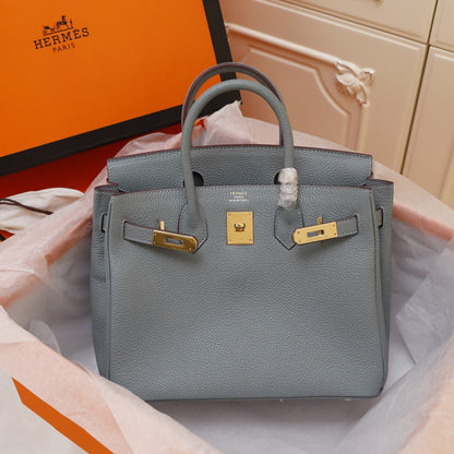 HM BIRKIN BAG 30 TEMPERED GRAY TOGO GOLD HARDWARE