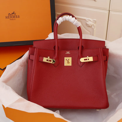 HM BIRKIN BAG 35 CRIMSON TOGO GOLD HARDWARE