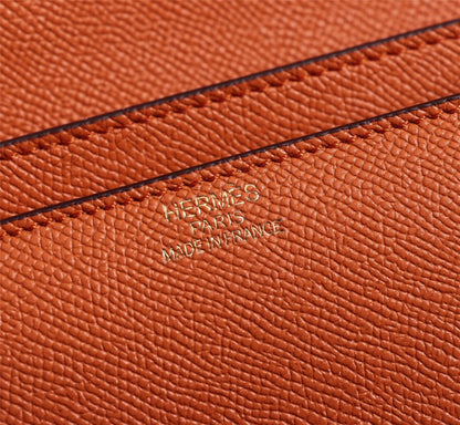 HM CONSTANCE BAGS 22 ORANGE EPSOM GOLD HARDWARE