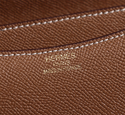 HM CONSTANCE BAGS 22 RUSSET EPSOM GOLD HARDWARE