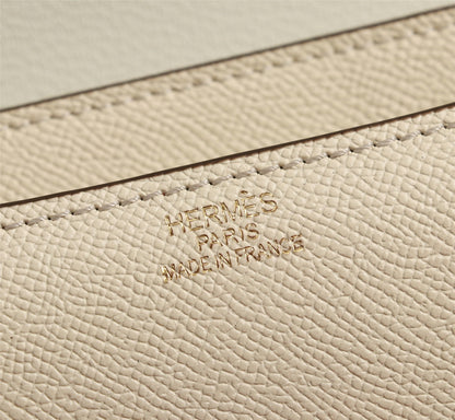 HM CONSTANCE BAGS 19 CREAM EPSOM GOLD HARDWARE