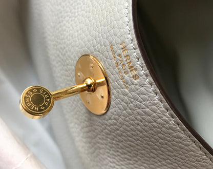 HM LINDY 30 BAG CREAM TAURILLON CLEMENCE LEATHER