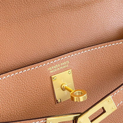 Kelly Danse II 22cm Tan Evercolor Leather Ghw