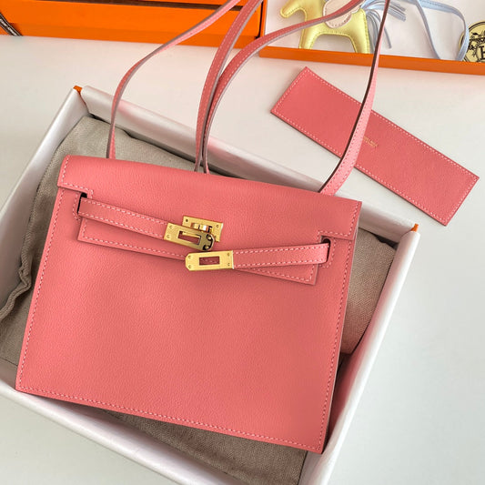 Kelly Danse II 22cm Pink Evercolor Leather Ghw