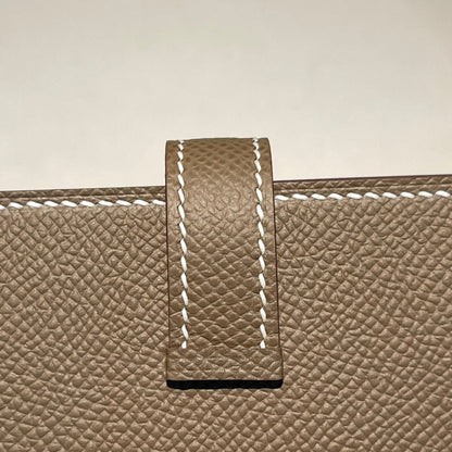 HM Mini Bearn Wallet 10.5 Etoupe Epsom GHW