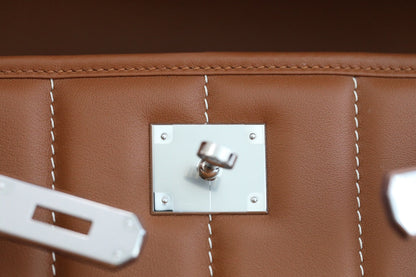 HM Berline Bag 28cm Brown Calfskin 284550 (Production time: 25 days)