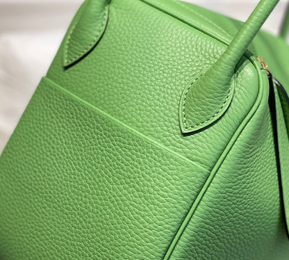 HM LINDY 26 BAG KELLY GREEN TAURILLON CLEMENCE LEATHER