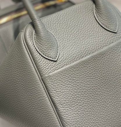 HM LINDY 30 BAG GRAY TAURILLON CLEMENCE LEATHER