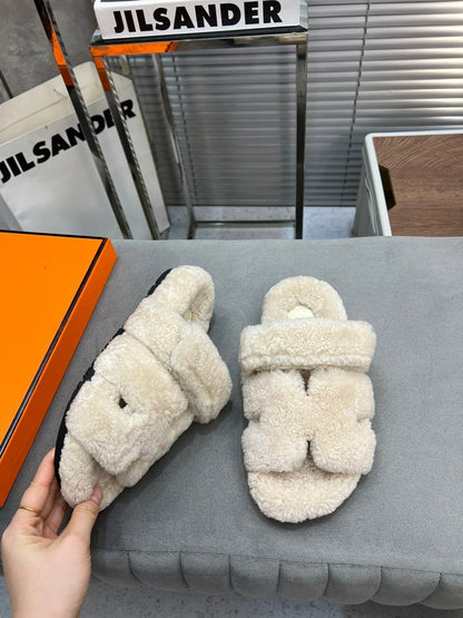 HM Chypre Sandal White Fleece Wool 953870