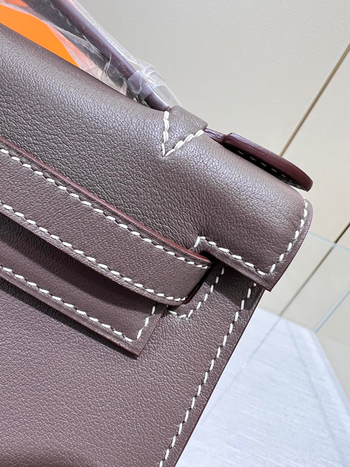 HM KELLY POCHETTE 22CM ETAN SWIFT GOLD HARDWARE
