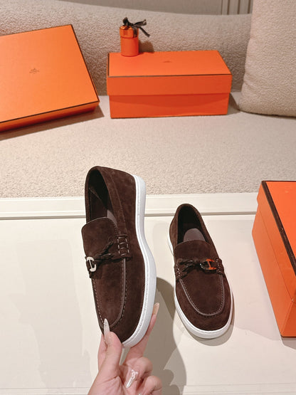 HM Ignacio Loafer Chocolate Suede 577445