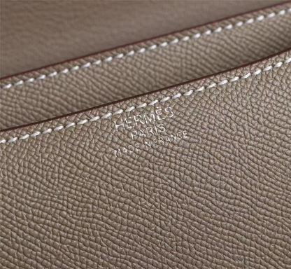 constance 24 etain epsom leather sliver hardware