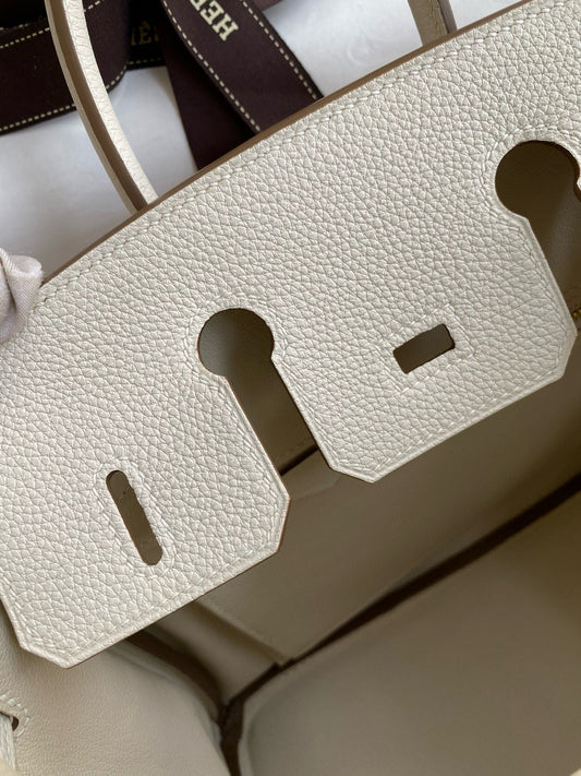 HM BIRKIN 25CM CREAM TOGO LEATHER GOLD HARDWARE