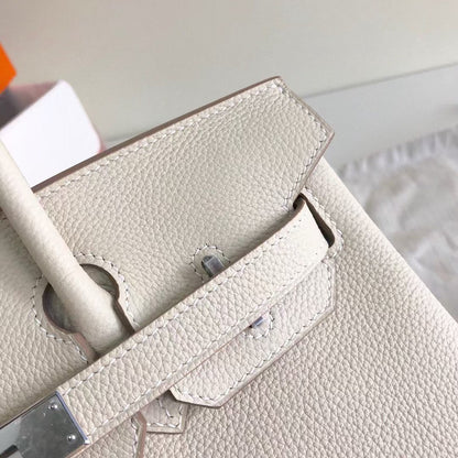 HM BIRKIN 35CM WHITE TOGO LEATHER SILVER HARDWARE