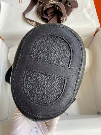 HM Loop Bag 23cm Black Togo Leather