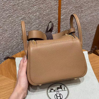 HM Mini Lindy 19cm Camel Leather