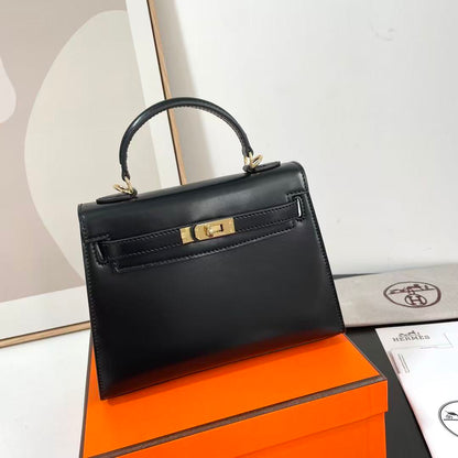 HM Kelly 25cm Glossy Cowhide GHW