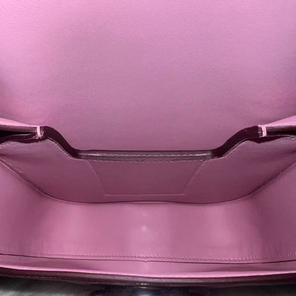 HM Della Cavalleria Mini Bag Light Pink Epsom Leather