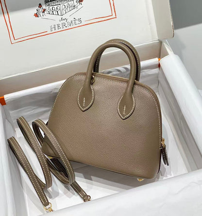 HM Bolide Mini  18cm Etoupe Togo Leather Gold Hardware
