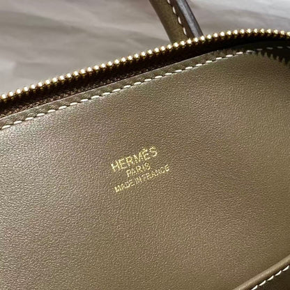 HM Bolide Mini  18cm Etoupe Togo Leather Gold Hardware