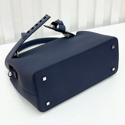 HM Medor Bag With Collier De Chien Clasp Dark Blue Togo And Swift Calfskin