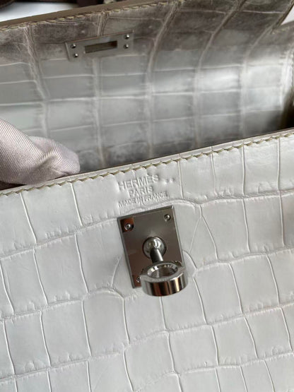 HM Kelly Retourne 25cm Himalayan Crocodile Leather (15 days production)