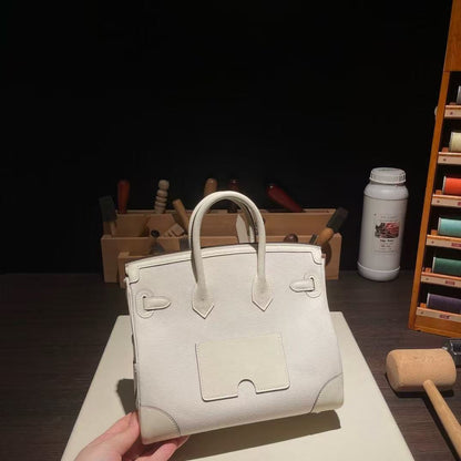 HM Birkin 25 Cargo Bag Canvas Toile Swift