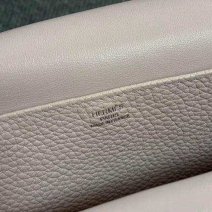 HM Halzan 25 Bag Muted Pink Taurillon Leather
