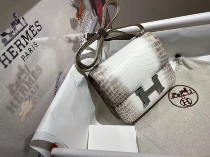 HM Constance Bag 18cm Himalaya Crocodile Leather (15 days production)