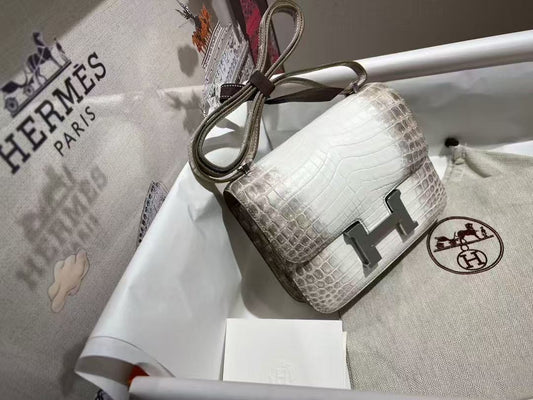HM Constance Bag 18cm Himalaya Crocodile Leather (15 days production)