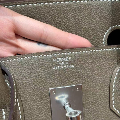 HM Birkin 29cm Etoupe Taurillon Leather