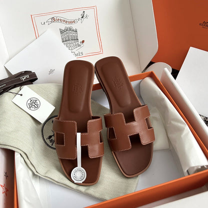 HM Oran Sandal Brown Leather 002