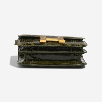 HM Constance Bag 18cm Olive Green Crocodile (15 day for production)