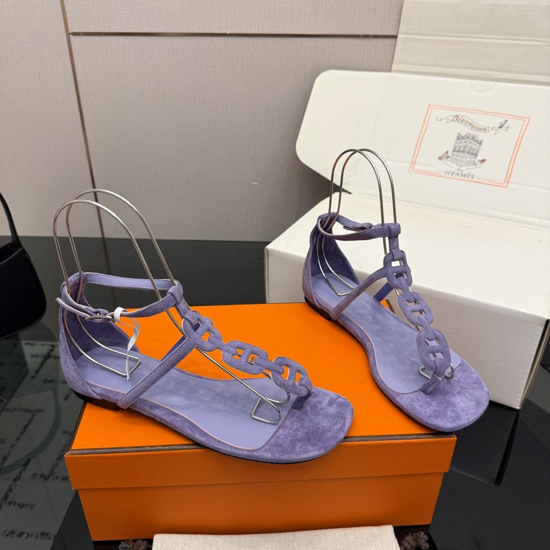 HM Milos Sandal Purple Suede 829169