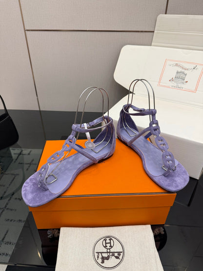 HM Milos Sandal Purple Suede 829169