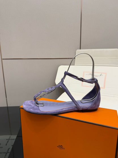 HM Milos Sandal Purple Suede 829169