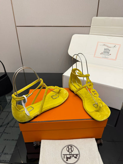 HM Milos Sandal Yellow Suede 829170