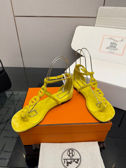 HM Milos Sandal Yellow Suede 829170
