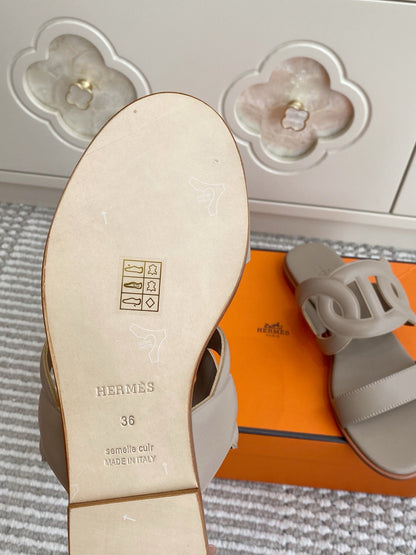 HM Lagune Sandal Light Taupe Leather 776550