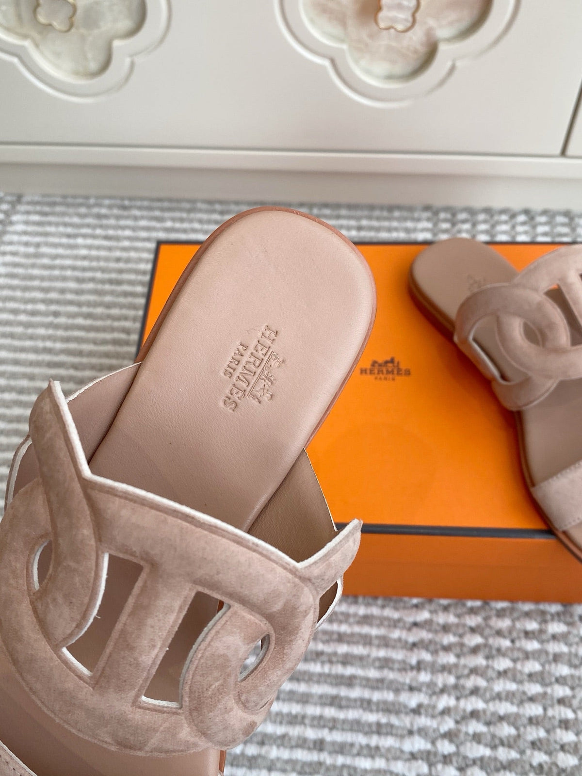 HM Lagune Sandal Light Khahi Suede 776538