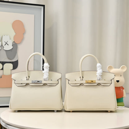 HM Birkin Ivory Togo Leather GHW