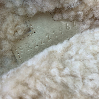 HM Chypre Sandal In Light Beige Lamb Wool 984185