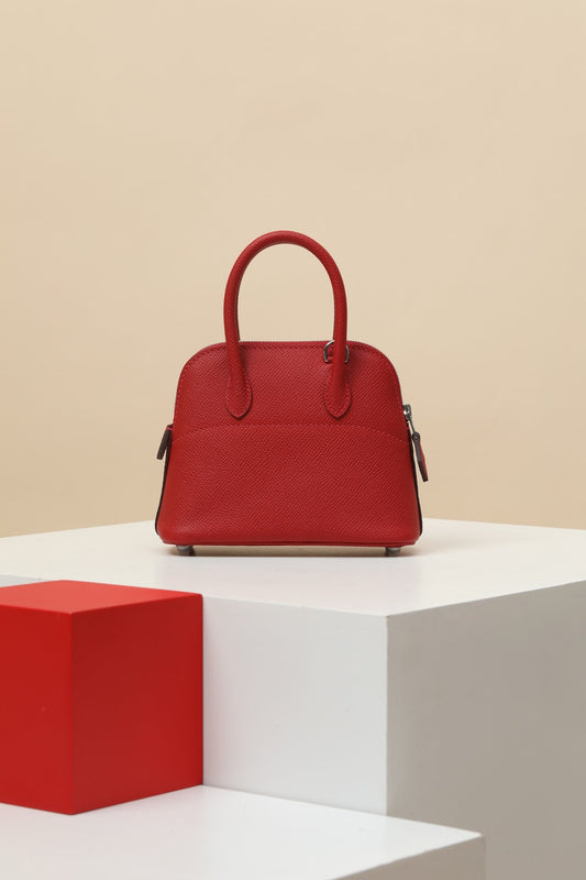 HM Bolide Bag 15cm Red Epsom Leather 284519