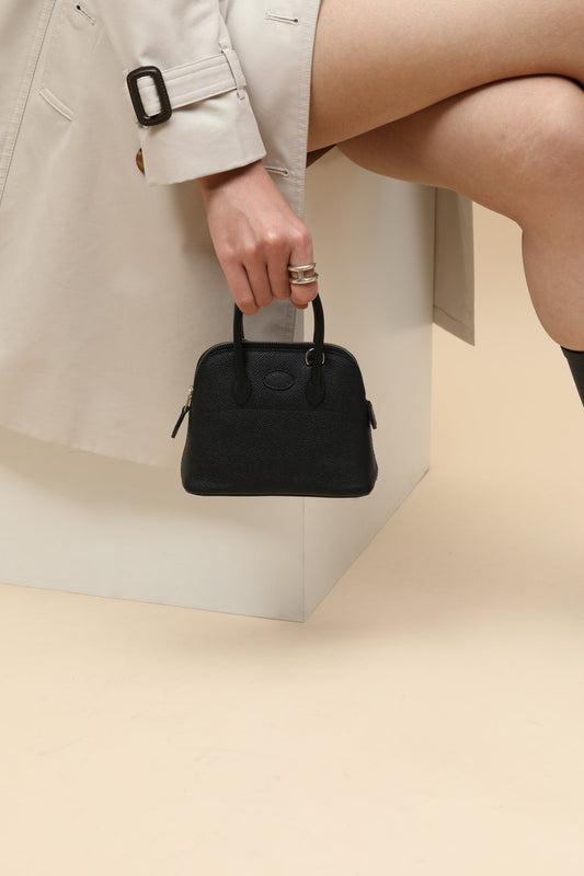 HM Bolide Bag 15cm Black Epsom Leather 284523