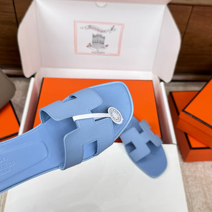 HM Oran Sandal Ocean Blue Espom Sheepskin 802480